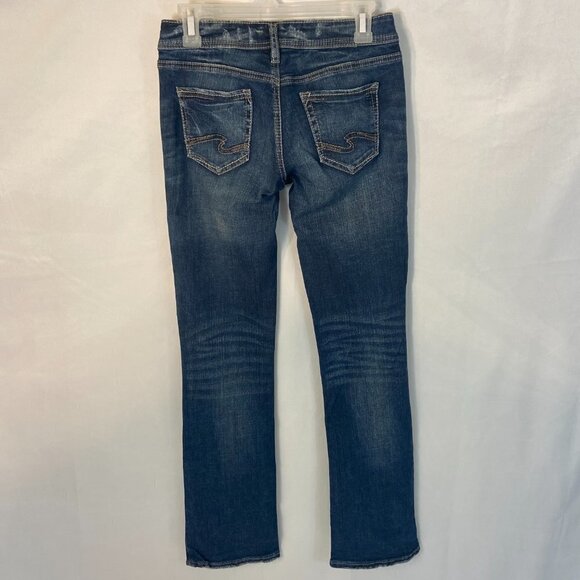 Silver Suki Slim Boot Jeans Women's Size 25 (26 x 31) Mid Rise Medium Wash - Picture 4 of 12